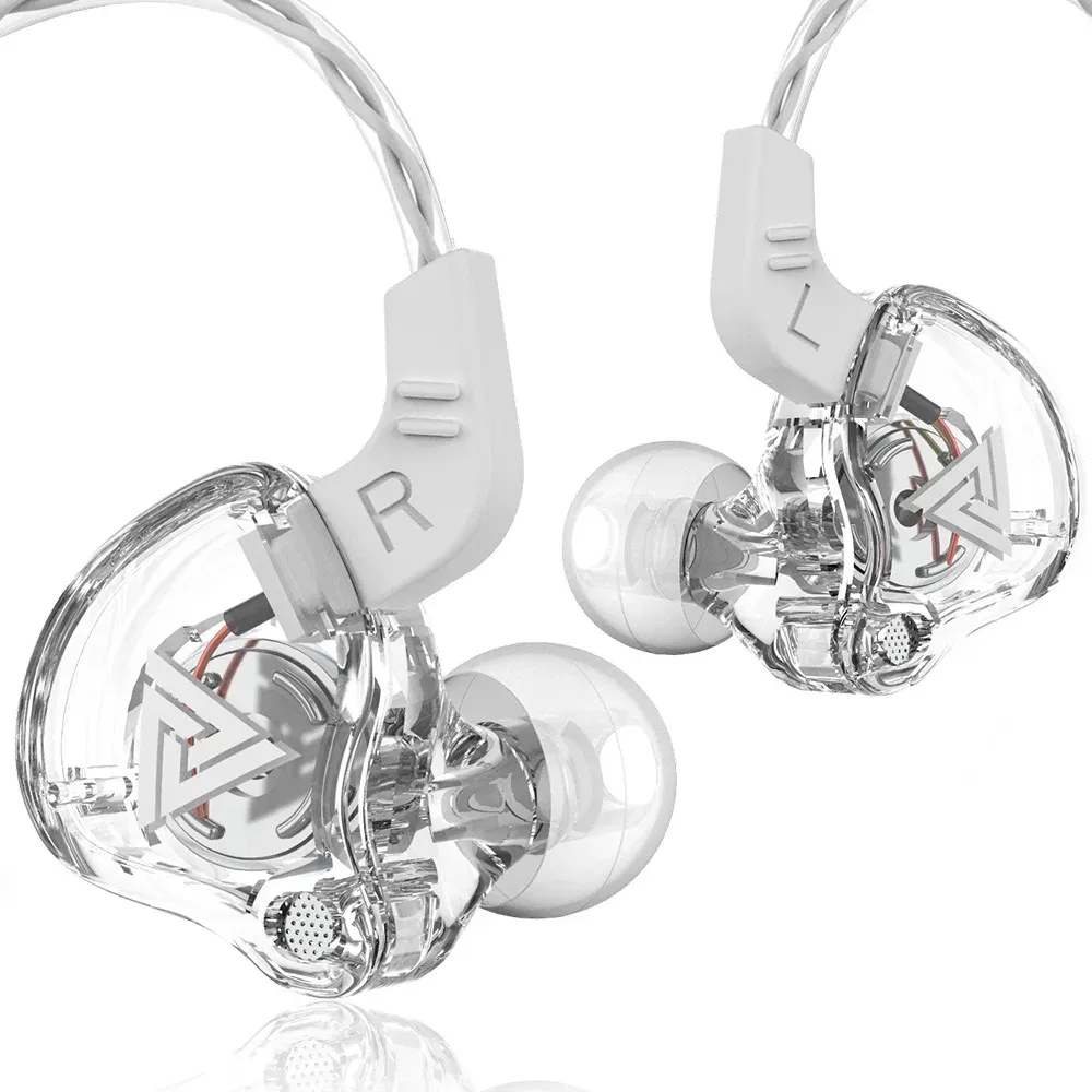 Color: Skin Color - QKZ AK6 Universal 3.5mm HiFi Sport Headphones in Ear Earphone for Running with Microphone Headset Music Earbuds