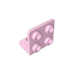 Color: BROWN - MOC PARTS GDS-642 ANGULAR PLATE 1.5 BOT. 1X2 2/2 compatible with lego 99207 children's toys Assembles Building Blocks Technical