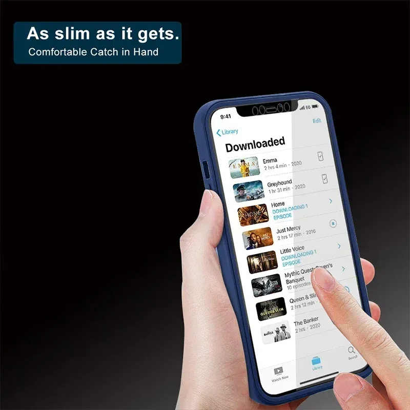Color: Blue, Compatible-Phone Models: For iPhone 8 Plus, Ships From: CN - Clear 360 Full Wrap Phone Case For iPhone 17 Pro Max 16 15 14 13 12 11 SE2/SE3 Xr Xs 8 Plus Film With Lens Protection Back Cover