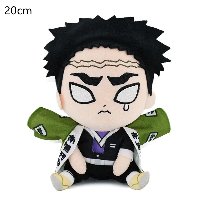 Color: pink, Height: 0-10cm - 20CM New Product Japanese Anime Ghost Slayer: Blade Plush Doll Tanjiro Nezuko Game Peripheral Children's Doll Kawaii Pillow