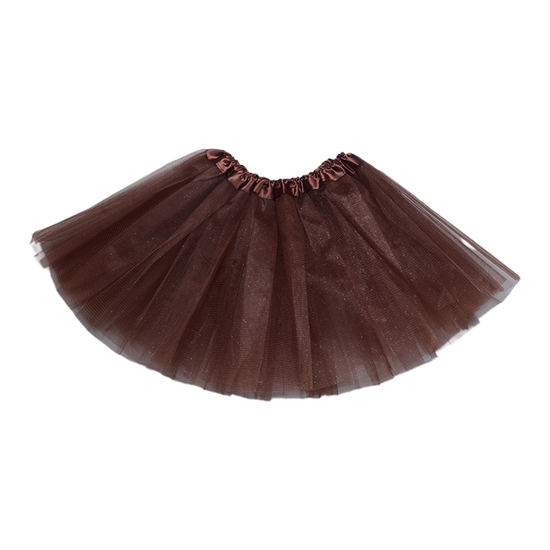 Color: Red - Children Kids Girls Ballet Skirts Elastic Mesh Tutu Ballerina Dress Gymnastics Dancing Skirt Princess Pettiskirts