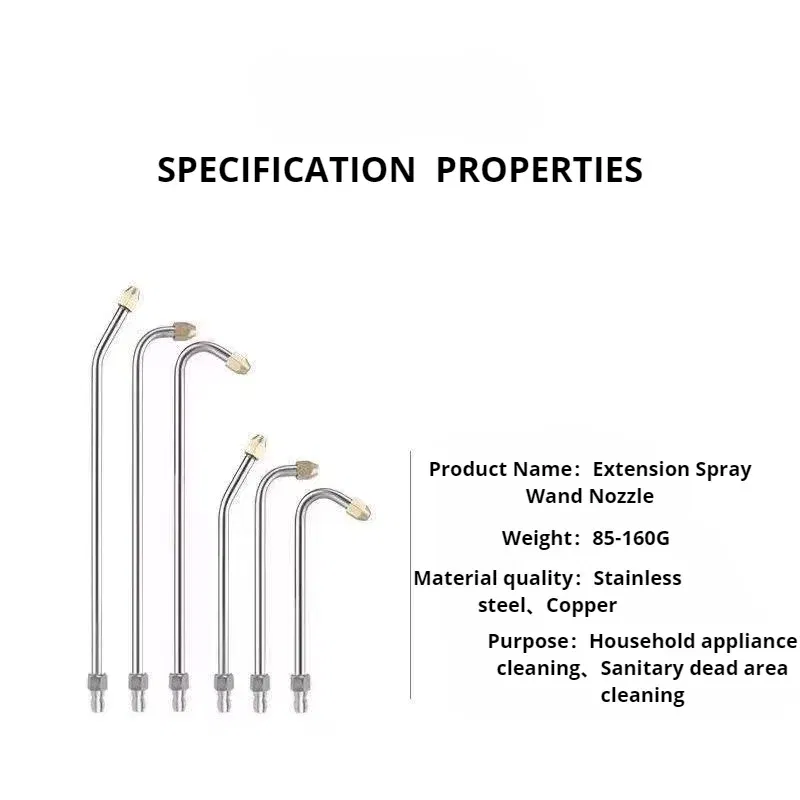 Color: Pink - 25?°/90?°/U High Pressure Washer Extension Wand With 1/4 Quick Connector Lance Spear With CurvedHead Rod Cleaning Tool for car
