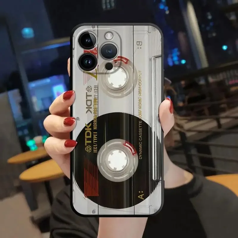 Color: Brown, Material: PE - Retro Camera Games Phone Case For Samsung Galaxy S10 S20 S21 S22 S23 S24 FE Plus Ultra Note 20 Mobile Cover Shell