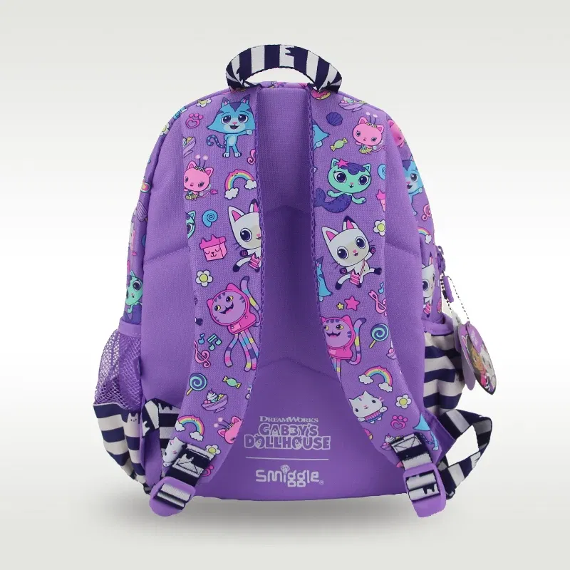 Color: Chocolate Color - Australia smiggle original children's schoolbag girls Gabby shoulder backpack Kawaii 3-7 year modeling bags 14 inch