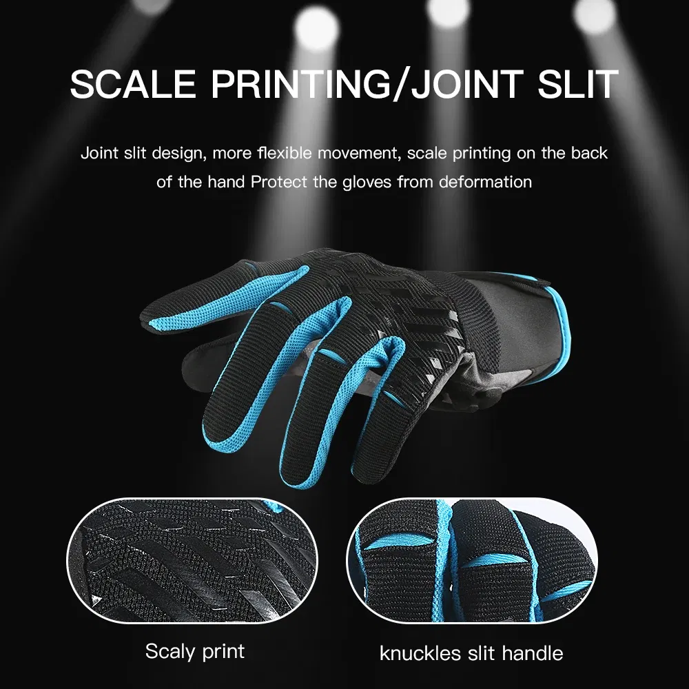 Color: WHITE, Size: XL, Ships From: CHINA - Touch Screen Full Fingers Gel Breathable Sports Cycling Gloves MTB Road Bike Riding Racing Women Men Bicycle Gloves