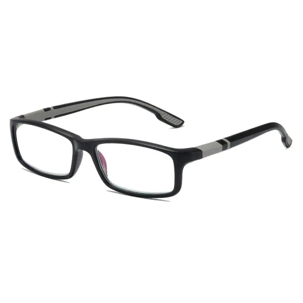 Frame Color: Red, Eye Prescription: +25 - Reading Glasses Men Fashion Sports Anti-blue Light Blocking Reading Eyewear Grey Red TR90 Frame Presbyopia Eyeglasses