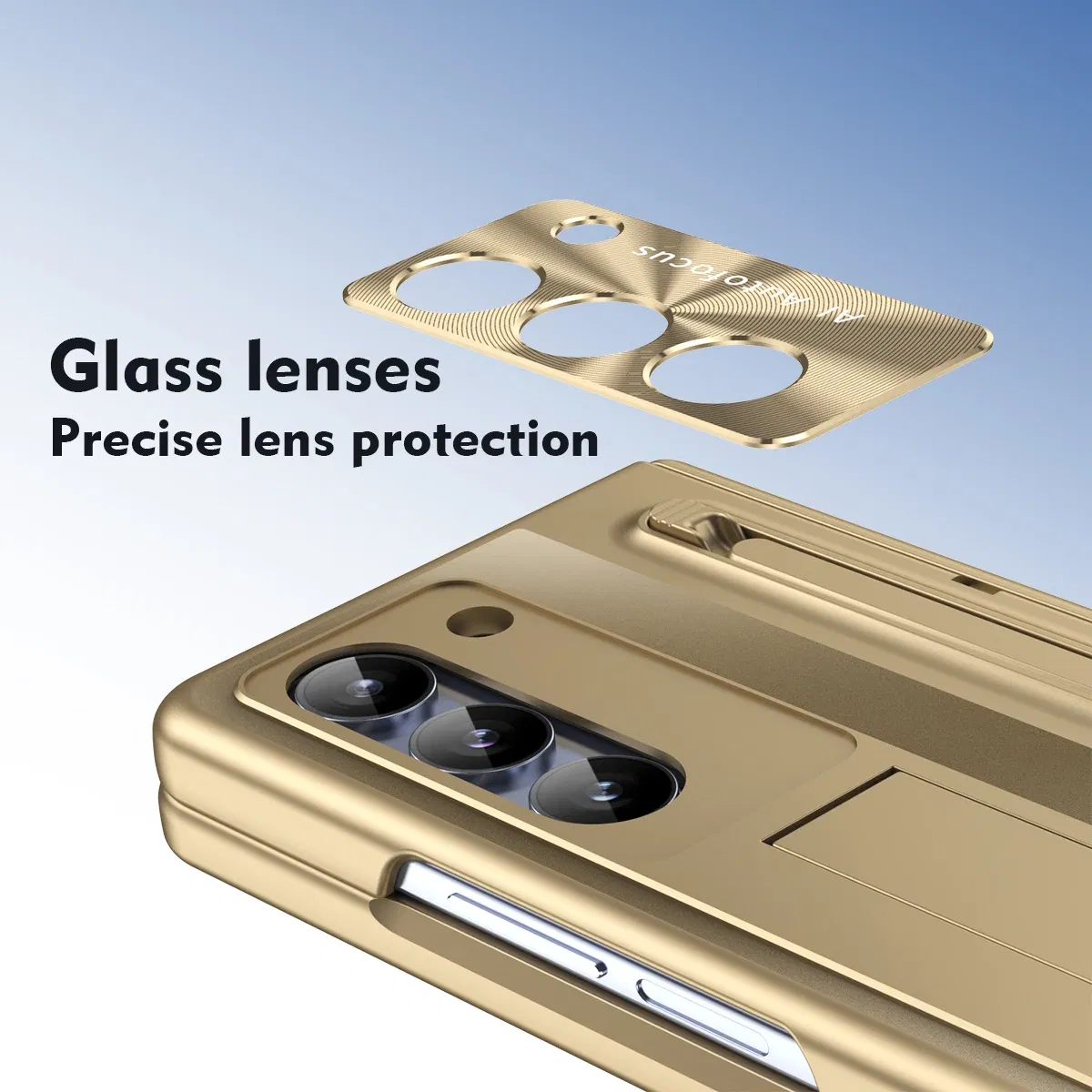 Color: Lotus root color, Material: Aluminum - With Touch Pen For Samsung Galaxy Z Fold 6 5 4 Case Hinge Armor Shockproof Magnetic Kickstand 360 Full Protection Folding Cover