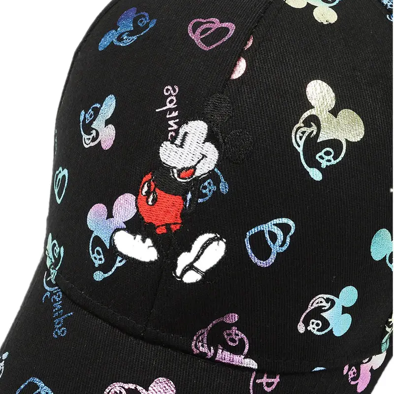 Color: WHITE, Size: Adjustable - Hot Sale Women Cartoon Cap Mickey Mouse Baseball Cap Female Streetwear Dad Hat