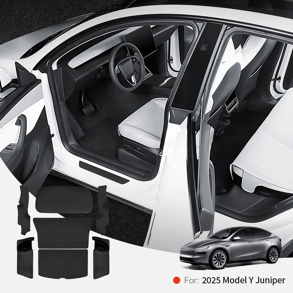 Color Name: BRIGHT PINK, Ships From: CHINA - YZ For Tesla Model Y Juniper 2025 New Leather Trunk Mats Fully Surrounded Waterproof Non-Slip Liner Custom Floor Mat Accessories
