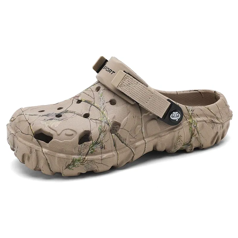 Color: MULTI, Shoe Size: 45 - Men Summer Slippers Thick Sole Mens Clogs Sandals Hollow Breathable Flip Flops Sandals Shoes Fashion Beach Slippers