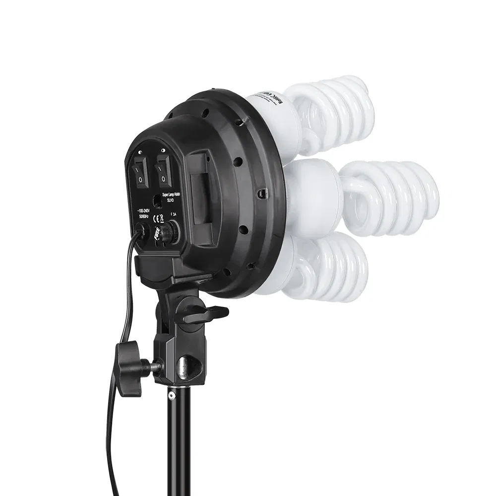 Color: grey, Ships From: CHINA - Photography 50x70CM Softbox Lighting Kits Professional Light System With E27 Photographic Bulbs Photo Studio Equipment