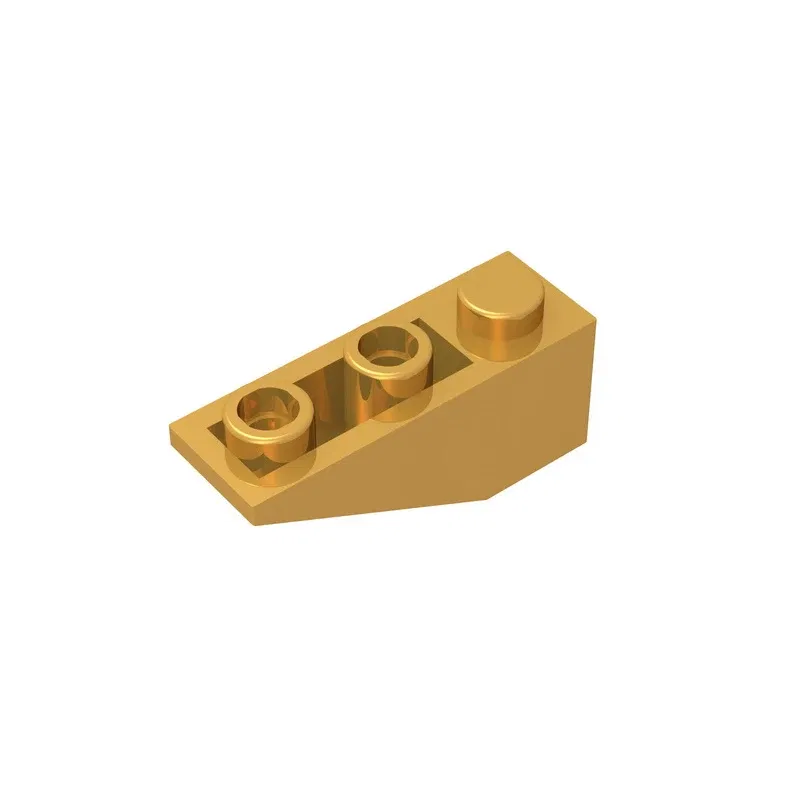 Color: Silver - Gobricks GDS-596 Slope, Inverted 33 3 x 1 compatiblewith lego 4287 pieces of children's toys Assembles Building Blocks Technical