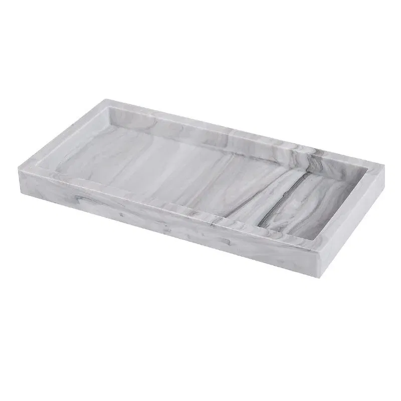 Color: light green, Size: XL - Bathroom Counter Tray, Thickened Silicone Bathroom Vanity Tray, Shatterproof Durable Rectangle Bathroom Tray Soap Dispenser Tray