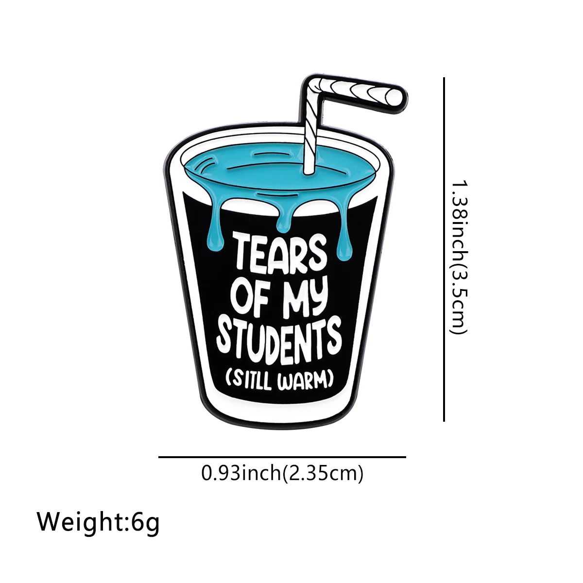 Students Tears Enamel Pin Brooch Pines Lapel Pins Badge on Backpack Clothing Accessories Funny Jewelry Teacher Student Gifts