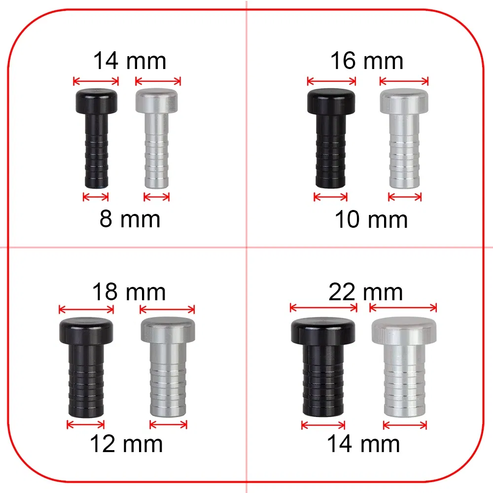 Color: Silver - 8mm-32mm Alloy Aluminium Plug blow off valve Bov Blanking Plug Silicone Hose Blanking Plug 8 10 12 14 16 18 20 22 28 30 32