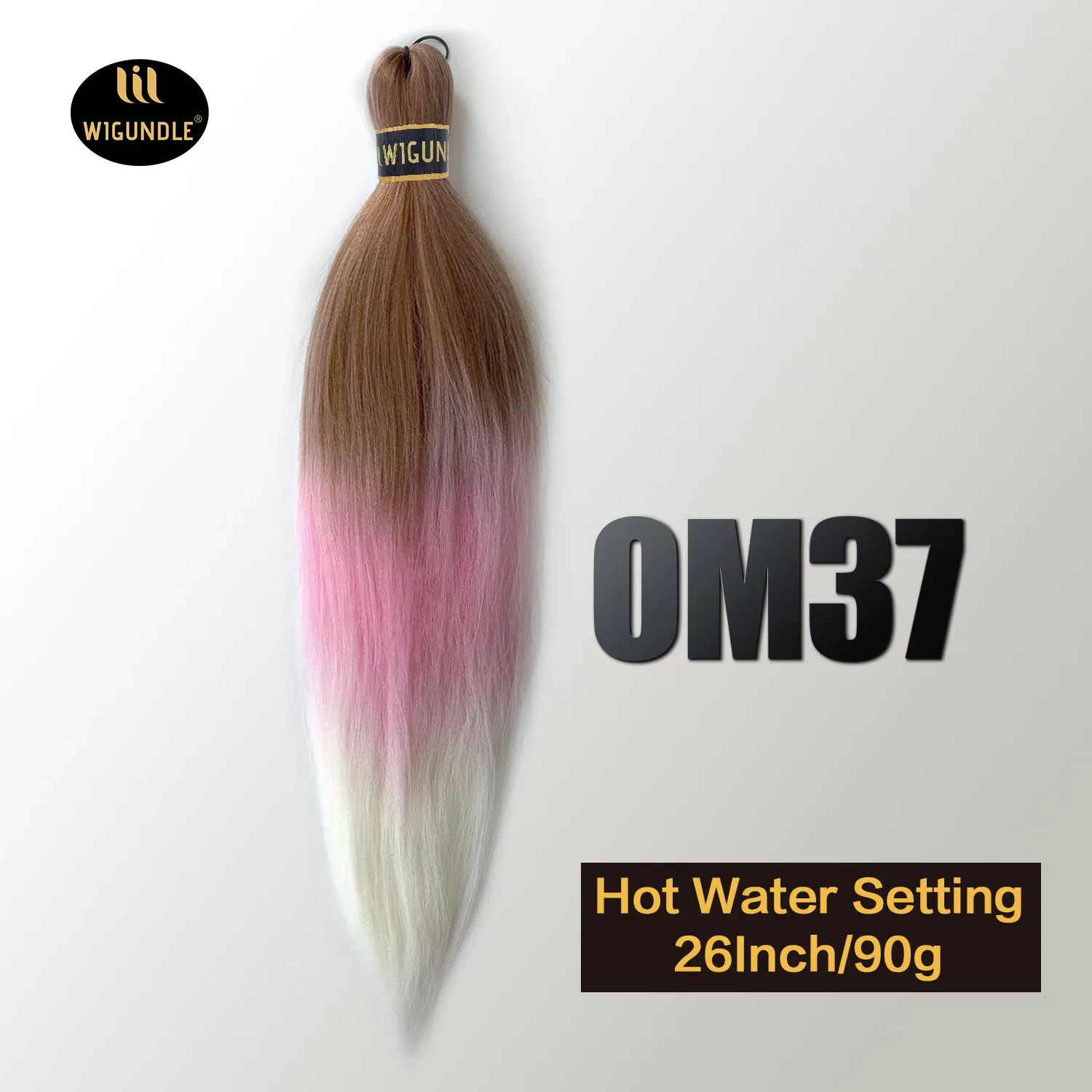 Color: #24, Stretched Length: 26inches, Bulk Buy: 1Pcs/Lot - Kanekalon 26inch Hot Water Set Pre Stretched Jumbo Braiding Hair Box Twist Braids Synthetic Hair Extensions For Women Soft Yaki