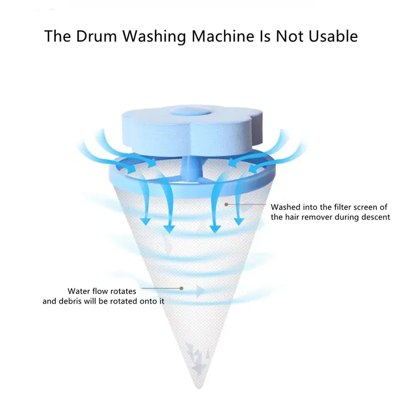 Color: Dark Grey - Laundry Ball Floating Pet Fur Lint Hair Catcher Clothes Cleaning Ball Laundry Hair Removal Cleaning Mesh Bag For Washing Machine