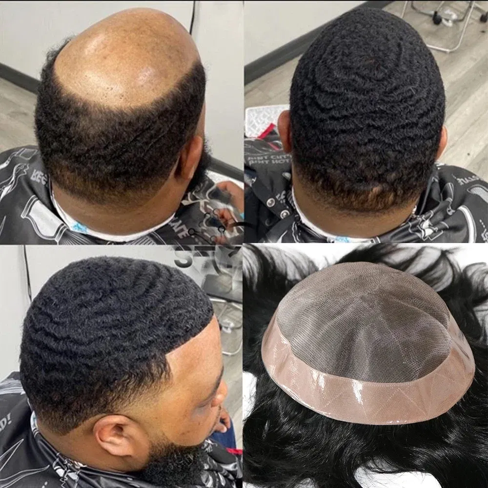Toupee Color: 6RD#, Toupee Density: 110%, Length: 6 inches, Toupee Size: 6x9, Toupee Design: free - 20MM Curly Brown Black Super Durable Mono Lace&Pu Mens Toupee Wig Human Hair 15mm Capillary Prosthesi Weave Replacement For Male