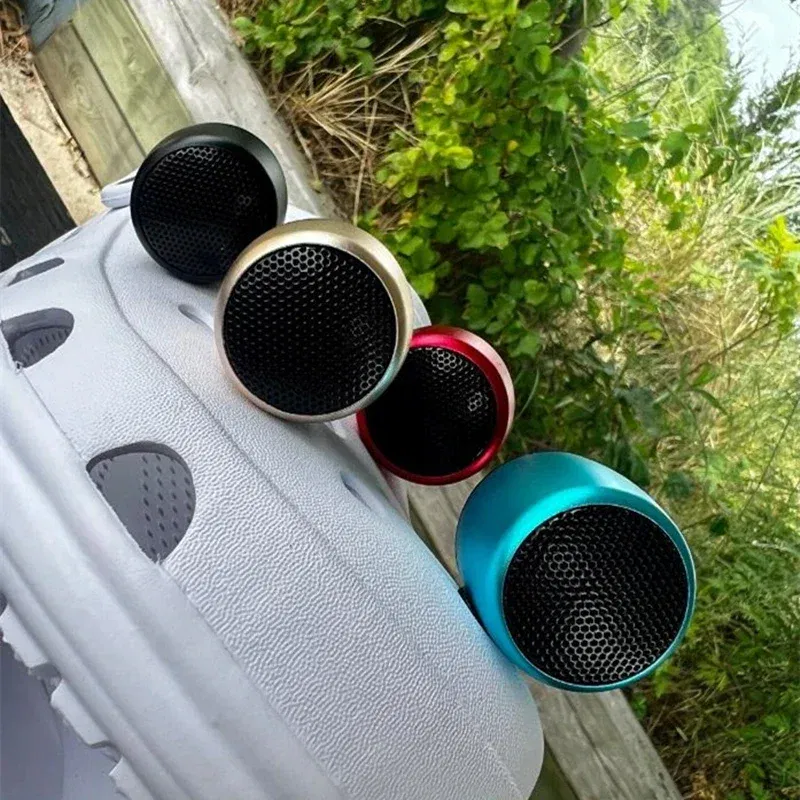 Color: Blue, Ships From: CN - Funny Croc Mini BT Speaker charm accessories Christmas Gift For Friends