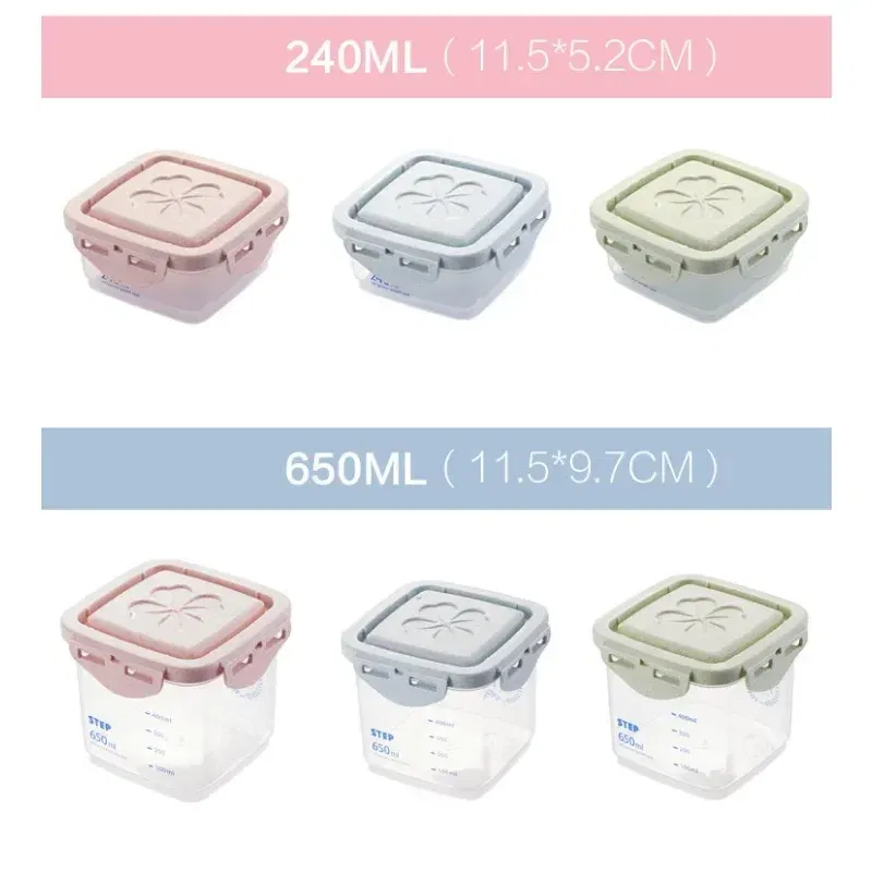 Color: DARK GRAY - WBBOOMING Healthy Plastic Box Food Storage Box Storage Tank Airtight Plastic Containers Sealed Cans For Coarse Cereals Grains