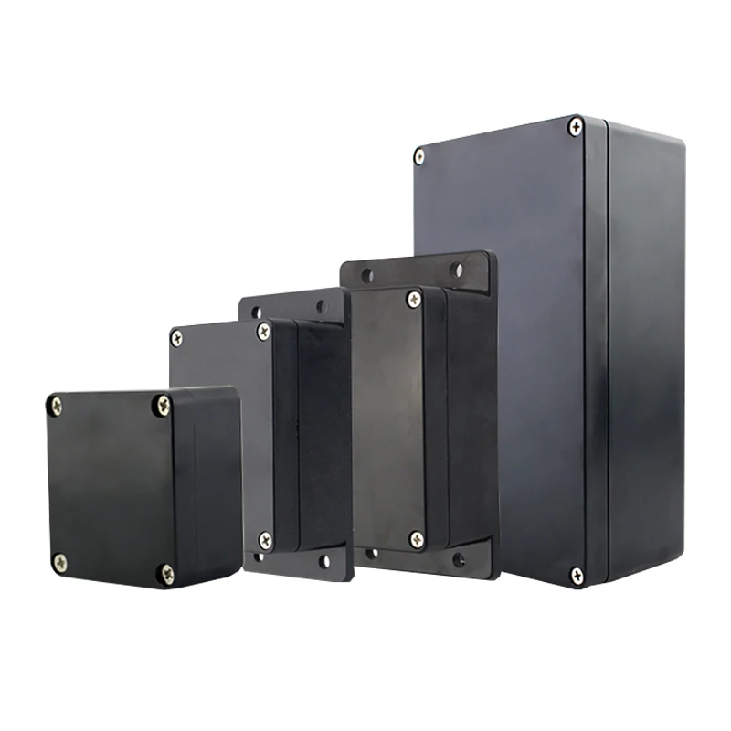 Color: Yellow - Black plastic waterproof wire junction box power supply outdoor security monitoring open-mounted waterproof box abs plastic shel