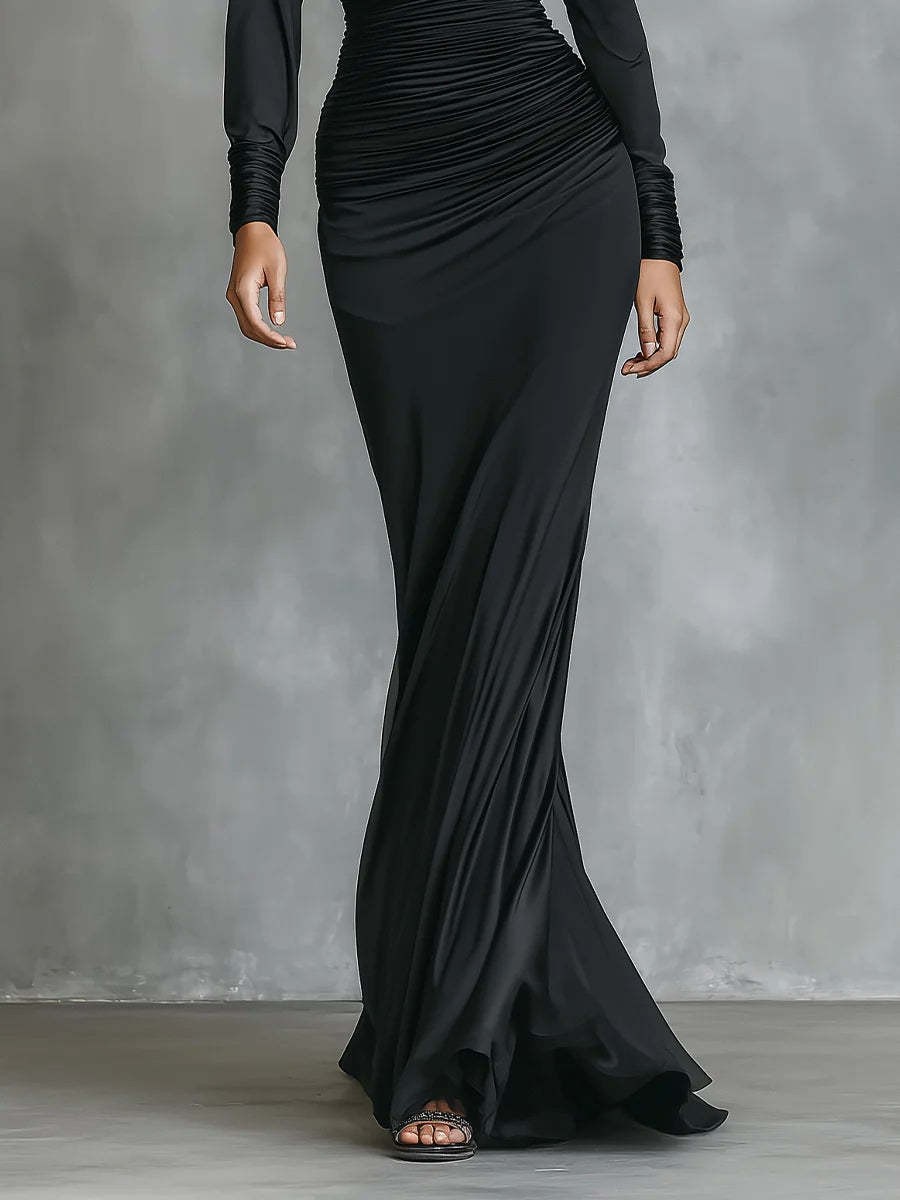 Black Off-the-Shoulder Dress