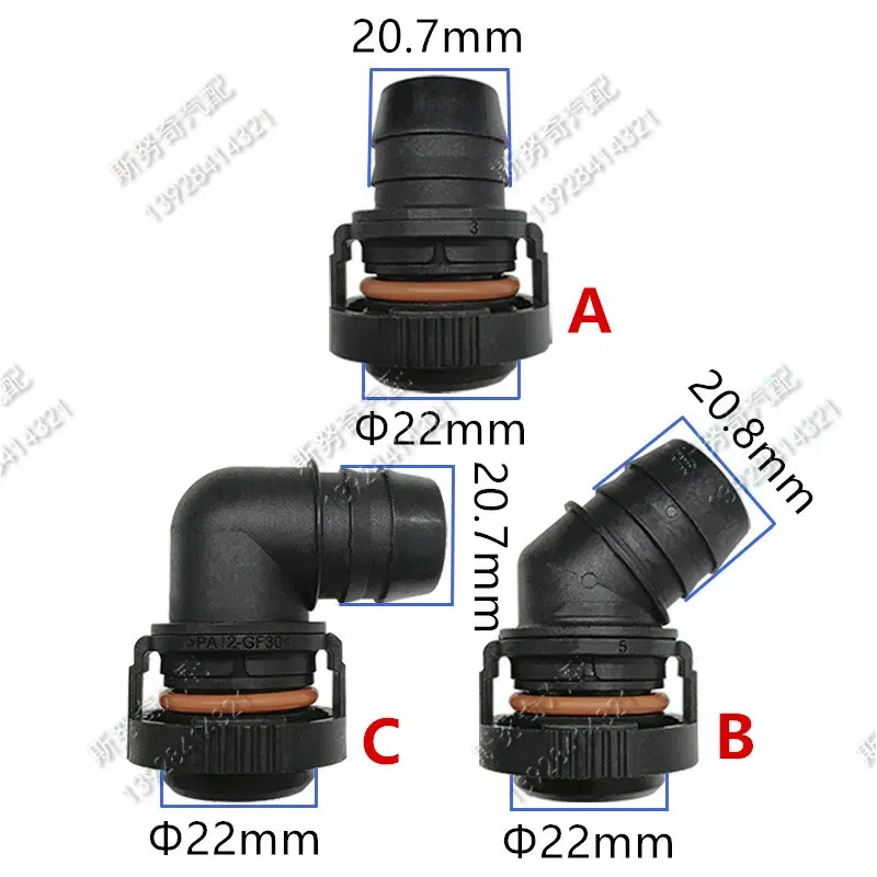 Color: WHITE - 22mm ID18 ID20 exhaust pipe connector plastic exhaust tube fittings 2pcs a lot