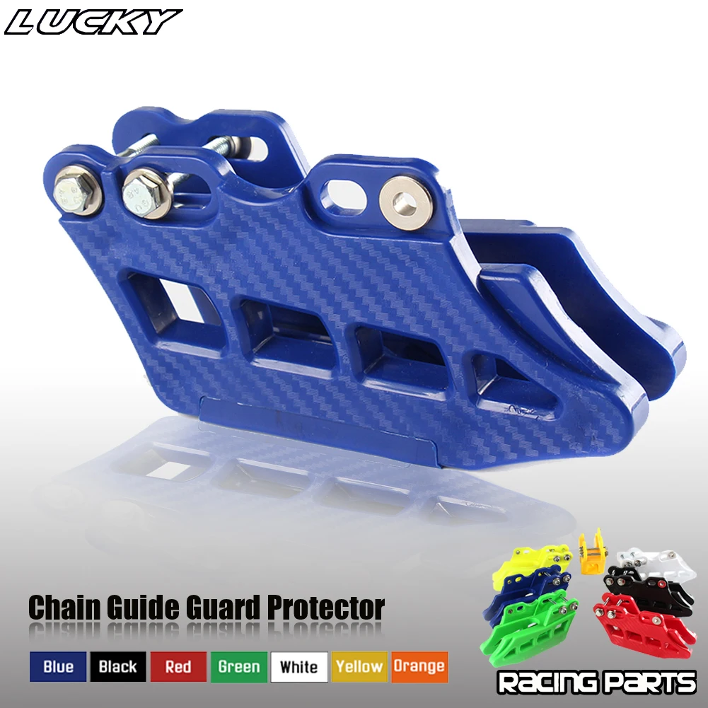 Color: Red - Motorcycle New Chain Guide Guard Protector For Honda Kawasaki Yamaha CRF KDX KLX RM DRZ YZ 125-500 2005-2017 Dirt Bike