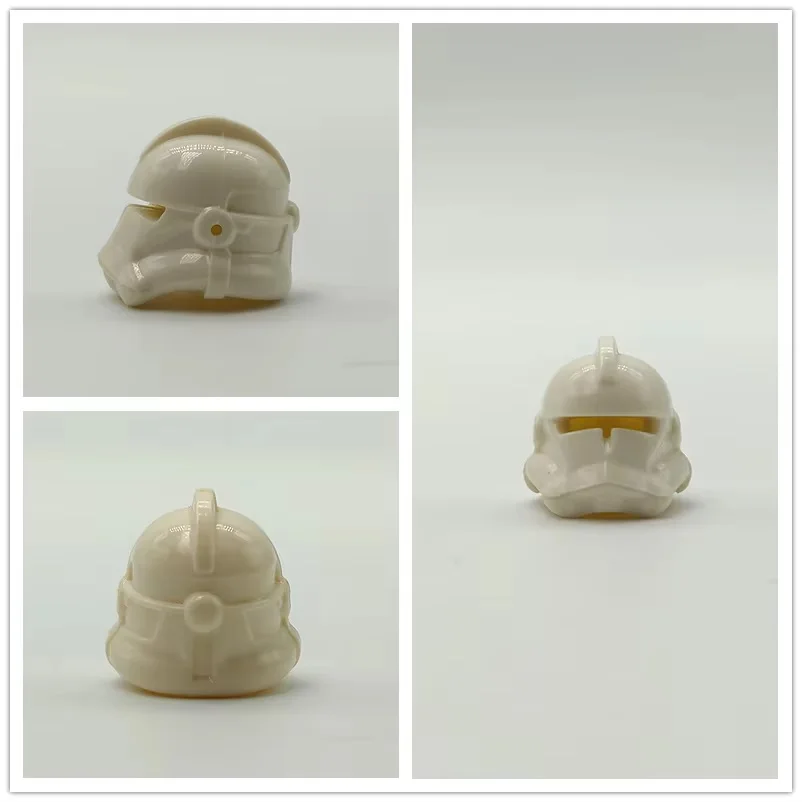 Color: Blue - 1Pcs Star Wars Clone Trooper Helmet Building Block Mini Action Figure Toys