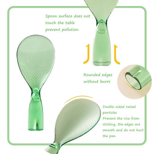 3PCS Lovely Squirrel Shape Standing Spoon Non-Stick Rice Paddle - View #10