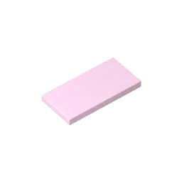 Color: Trans-purple - MOC PARTS SET Model GDS-614 Tile 2 x 4 compatible with lego 87079 pieces of children's toys  Assembles Building Blocks Technical