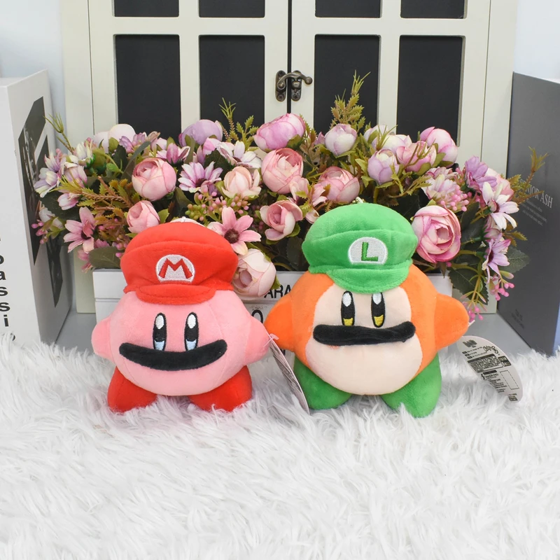 Color: light green - Kirby King Dedede Waddle Dee Meta Knight Elfilin Plush Toy Kawaii Cartoon Peluche Doll for Kids Birthday Christmas Gift