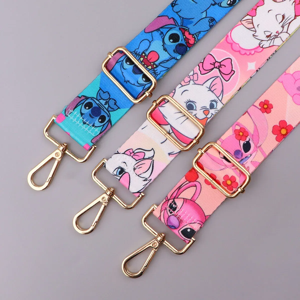Color: Hot Pink - Cute Cat StitchLadies Messenger Bag Shoulder Strap Bag Strap One Shoulder Adjustable Shoulder Strap Accessories Bag Strap