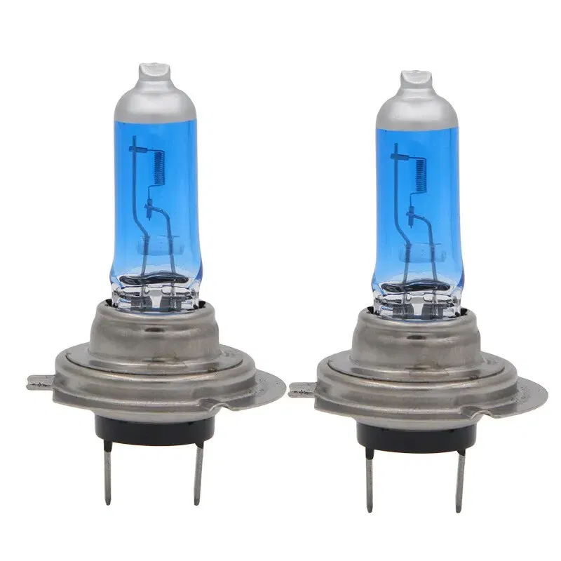 Emitting Color: changeable - 2pcs H7 LED Bulbs 55W 100W Halogen Bulbs Super Bright White Fog Lights 12V White Auto Bulb Headlights Lamp