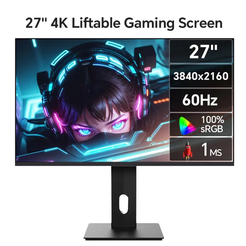 Color: WHITE, Ships From: CHINA - 2025 Anmite 27" IPS 4K Monitor Ps4 LCD Computer Game High color gamut screen suitable for graphic designers