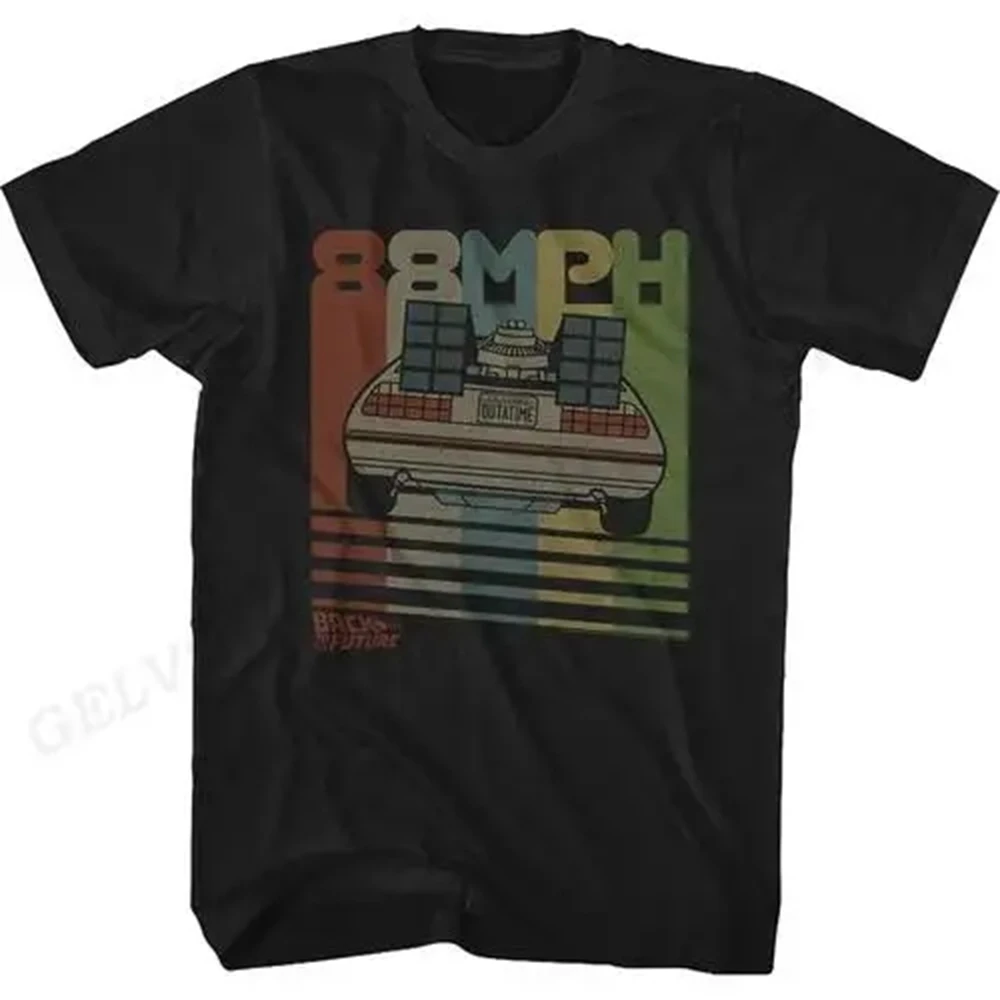 Color: Khaki, Size: L - Back To The Future T Shirt Graphic Print Men Women Fashion Hip Hop Streetwear Short Sleeve Plus Size T Shirt Unisex 62473