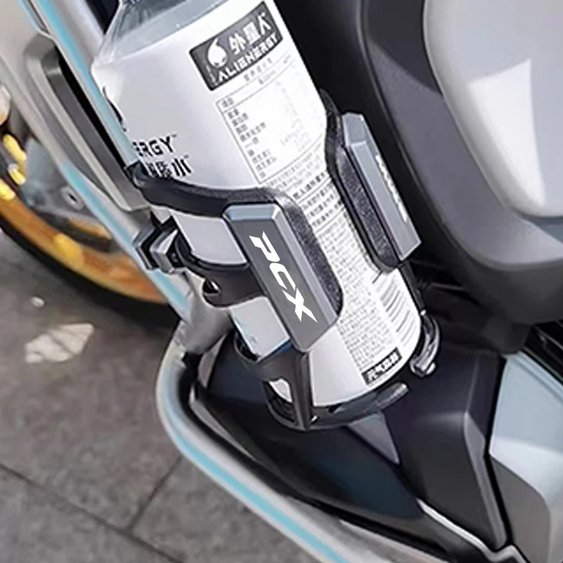 Color: WHITE - For Honda PCX 125 PCX125 PCX 150 PCX150 PCX 160 PCX160 Accessories Motorcycle Beverage Water Bottle Cage Drink Cup Holder