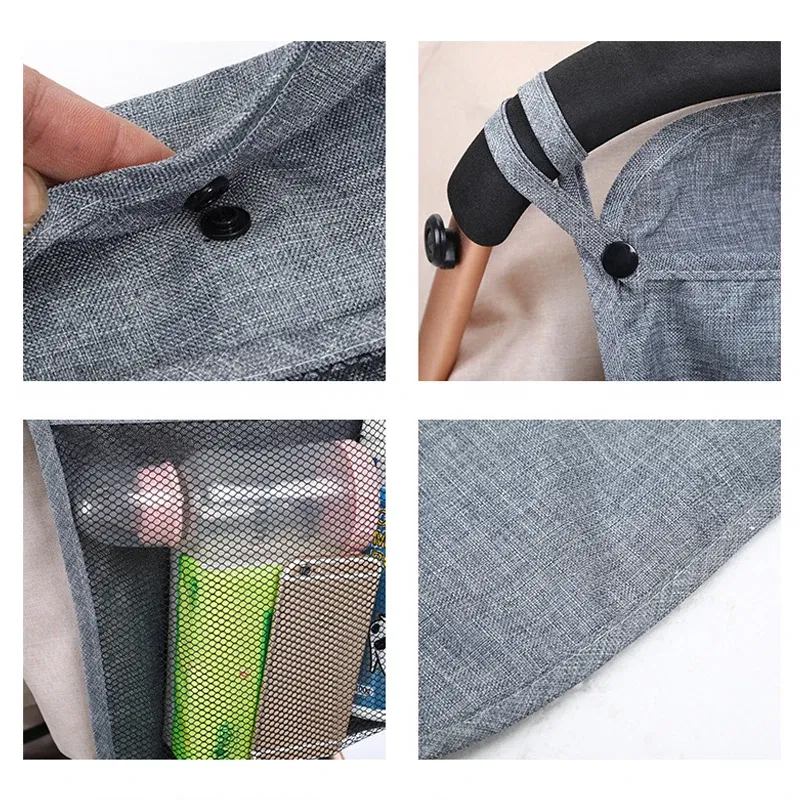 Color: light green, Ships From: CHINA - Pet Stroller Organizer Bag Infant Pram Cart Mesh Hanging Storage Bag Baby Trolley Bag Stroller Seat Pocket Carriage Bag Stroller