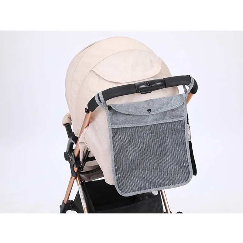 Color: light green, Ships From: CHINA - Pet Stroller Organizer Bag Infant Pram Cart Mesh Hanging Storage Bag Baby Trolley Bag Stroller Seat Pocket Carriage Bag Stroller