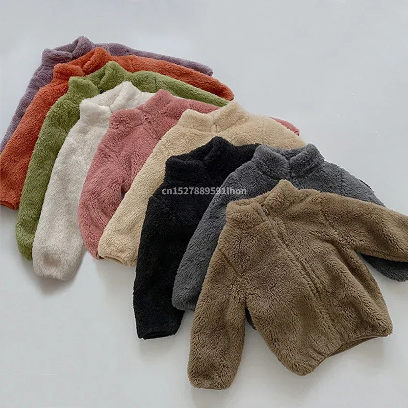Color: black, Kid Size: 8T - Kids Winter Coats 2024 New Children Outerwear Boy Warm Fleece Jacket Baby Girls Jackets for Autumn Spring Children Clothing