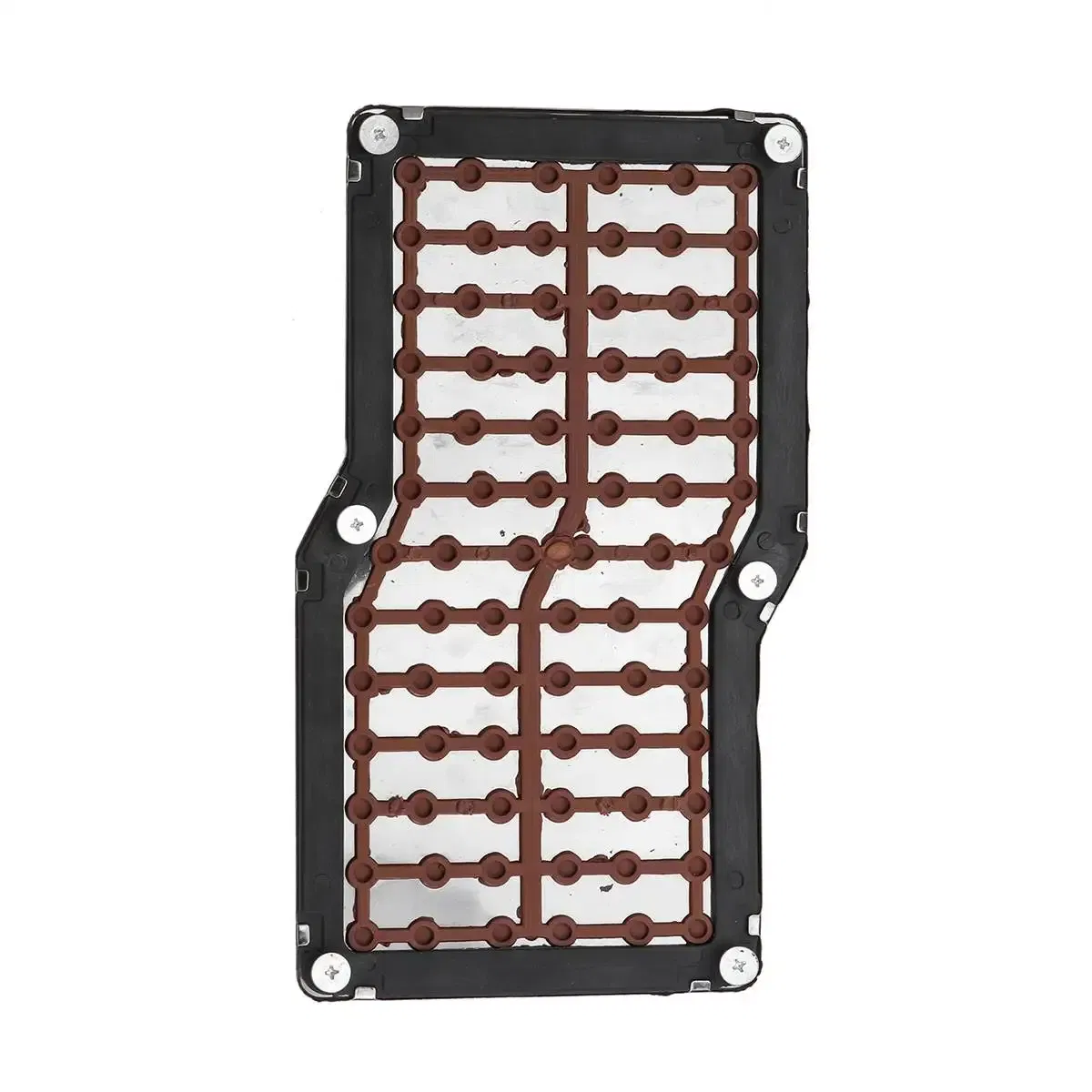 Color Name: Black - Car Foot Rest Pedal Board Floor Carpet Mat Anti-slip Stainless Steel Heel Pad Car Truck Suv Black Beige Brown