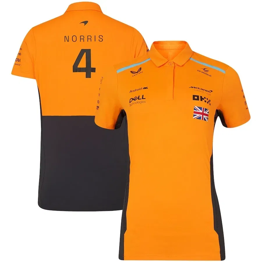 Color: Beige, Size: XL - Formula1 Team Racing Official Website Summer Printed Polo Shirt Verstappen Racing Jersey Team T-shirt Men Women Clothes Duotone