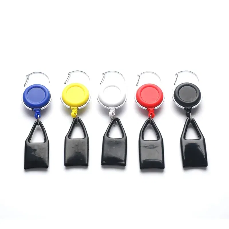 Color: Beige - Silicone Sticker Lighter Leash Safe Stash Clip Retractable Keychain Holder Cover Smoking Accessories Smoke Accesoires