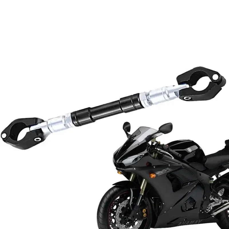 Ships From: spain, Color: Silver - Universal Motorcycle Multifunctional Bracket Balance Adjustable Bar Stand Crossbar Durable Balancing Handlebar Motorcycle
