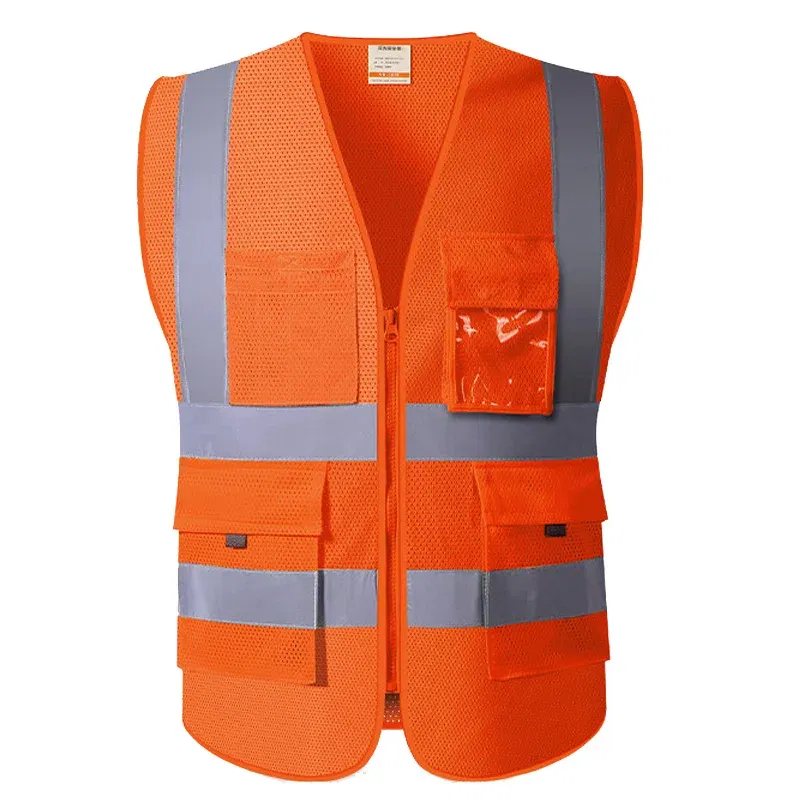 Color: Black, Size: XXL - SFVEST MENS WOMEN HI VIS VIZ EXECUTIVE VEST WAISTCOAT TWO INCHES WIDTH REFLECTIVE SAFETY LARGE POCKETS FREE DELIVERY