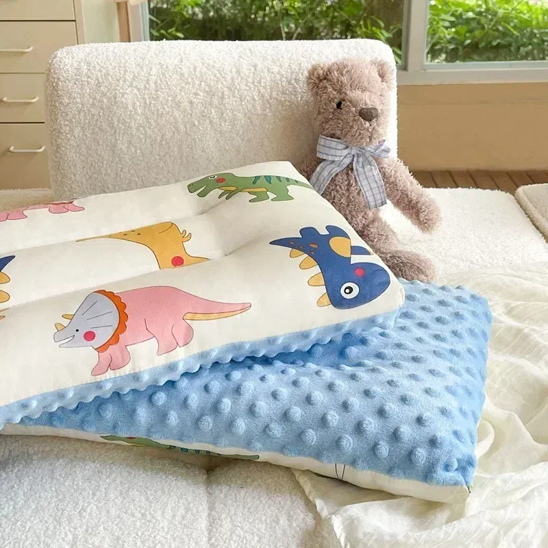 Color: Clear - Soft baby pillow Comfortable velvet newborn pillow Baby sleep headrest Breathable baby pillow Mom's Love