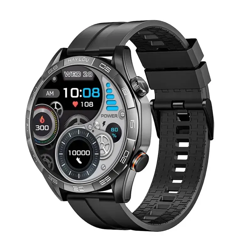 Color: black, Ships From: CHINA - New! HAYLOU Solar 5 Voice Calling Smartwatch 1.58'' AMOLED Display 60Hz Smart Watch 24H Health Monitoring Sports Smartwatch for