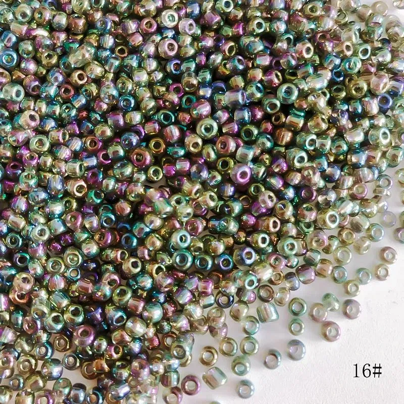 Color: Clear, Item Diameter: 2mm - 2mm 3mm 4mm Glass Seed Loose Beads Small Charms DIY Craft Bracelet Beads for Jewelry Making Supplies Necklace Accessories