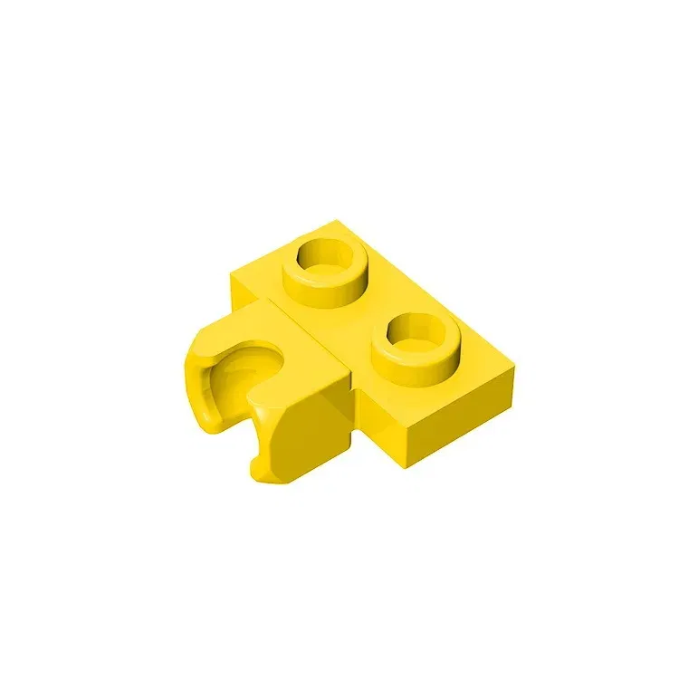 Color: Orange - MOC PARTS GDS-850  Plate, Modified 1 x 2 with Small Tow Ball Socket on Side compatible with lego 14704 pieces of children's toys