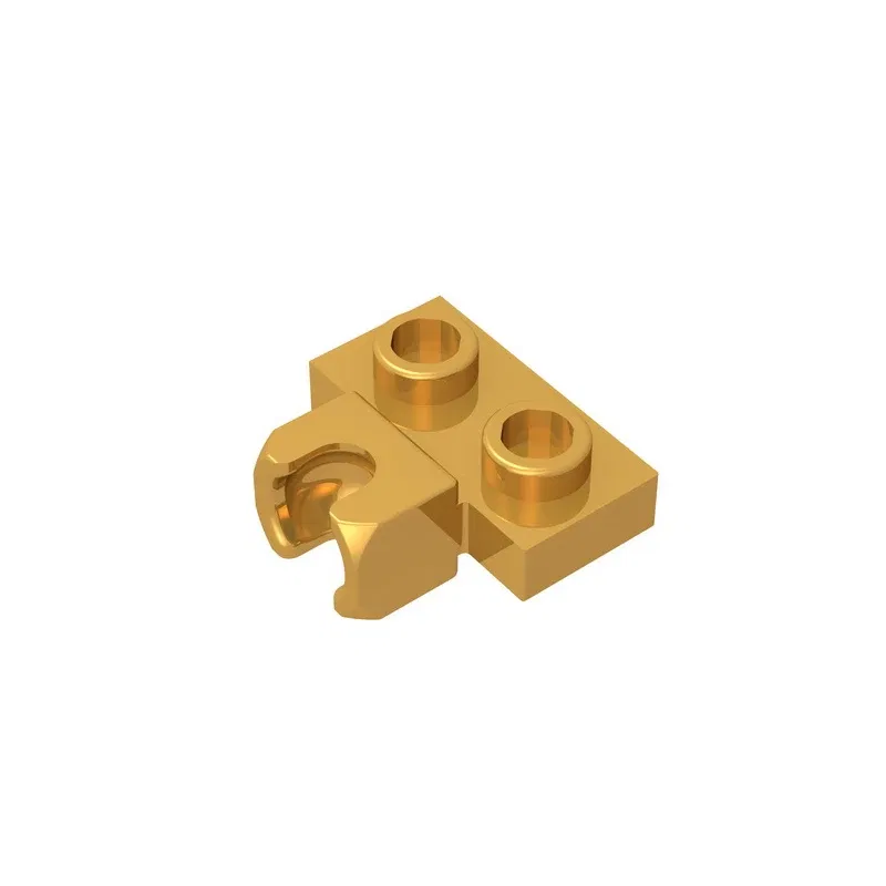 Color: Orange - MOC PARTS GDS-850  Plate, Modified 1 x 2 with Small Tow Ball Socket on Side compatible with lego 14704 pieces of children's toys